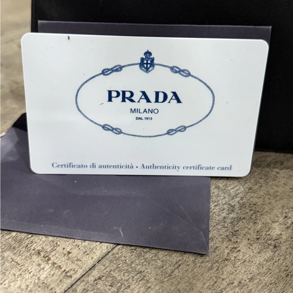 Prada Black Saffiano and Nylon Pouch - 100% AUTHENTIC